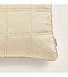 Кремава калъфка за възглавница с декоративни шевове Colette 40x40 см-1 снимка