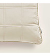 Бежова калъфка за възглавница с декоративни шевове Colette 40x40 см-1 снимка