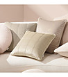 Бежова калъфка за възглавница с декоративни шевове Colette 40x40 см-2 снимка