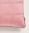 Розова калъфка за възглавница с декоративни шевове Colette 40x40 см-1 снимка