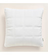Калъфка за възглавница в пречупено бяло с декоративни шевове Colette 40x40 см-0 снимка