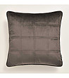 Тъмнокафява калъфка за възглавница с декоративни шевове Colette 40x40 см-0 снимка