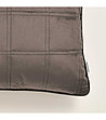 Тъмнокафява калъфка за възглавница с декоративни шевове Colette 40x40 см-1 снимка
