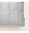 Светлосива продълговата калъфка за възглавница с декоративни шевове Colette 30x50 см-1 снимка
