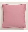 Розова калъфка за възглавница с ресни Boca Chica 40x40 см-0 снимка