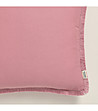 Розова калъфка за възглавница с ресни Boca Chica 40x40 см-1 снимка