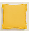 Калъфка за възглавница с ресни цвят горчица Boca Chica 50x50 см-0 снимка