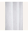 Бяло перде Flory с бели листа 140х230 см-2 снимка