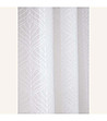 Бяло перде Rossa с ефектни детайли 140х230 см-4 снимка