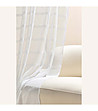 Бяло перде Maura с релефно райе 140х250 см-3 снимка