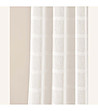 Перде в цвят крем Maura с релефно райе 140х250 см-4 снимка