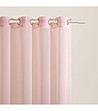 Перде в розово с къдрички в основата Flavia 140x250 см-1 снимка