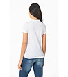 Памучна дамска тениска в пречупено бяло Sani-1 снимка