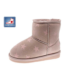 Детски боти в розов нюанс на звезди снимка