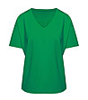 Зелена дамска блуза с къс ръкав Patty-0 снимка