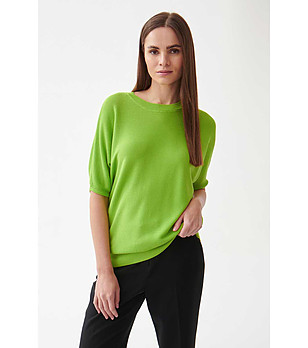 Дамски пуловер в зелено Gorma снимка