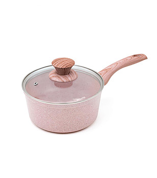 Розова касерола с незалепващо покритие Stone Rose 18 см снимка