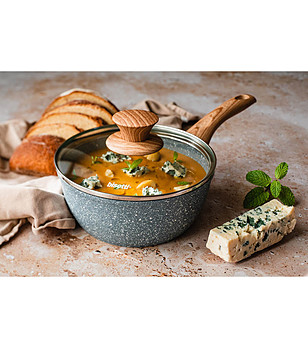 Касерола с незалепващо покритие с капак Pierre Gourmet 18 см снимка