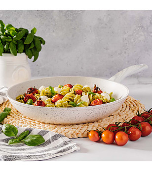 Бял тиган с незалепващо покритие 24 см Stone White снимка