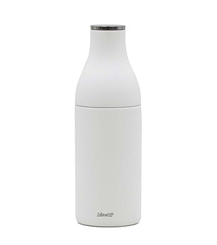 Бяла мелничка за подправки с дизайн Milk bottle снимка