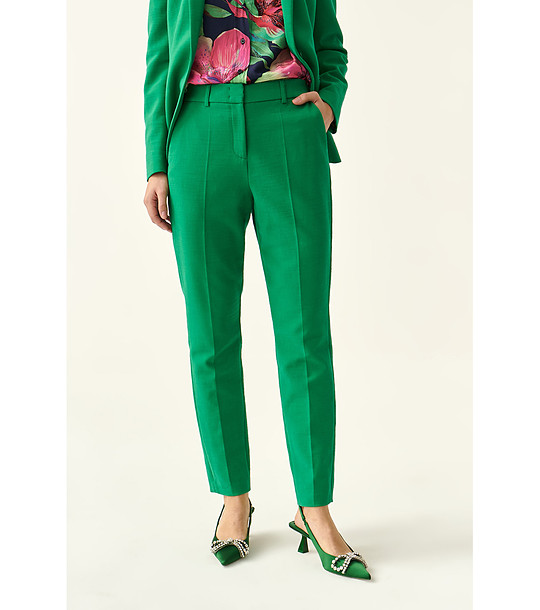 Дамски зелен панталон Jani снимка
