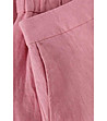 Розов дамски ленен панталон Jumi-3 снимка