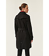 Черен дамски памучен шлифер Megana-1 снимка