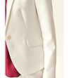 Дамско сако в цвят слонова кост Rema-4 снимка