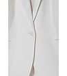 Бяло ленено дамско сако Karemalia-2 снимка