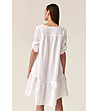 Бяла ленена рокля Naturo-1 снимка