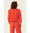 Оранжево късо дамско сако Bona-1 снимка