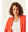 Оранжево късо дамско сако Bona-3 снимка