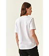 Бяла памучна дамска блуза Parta-1 снимка