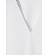Бяла памучна дамска блуза Parta-2 снимка