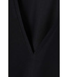 Черна памучна дамска блуза Parta-3 снимка