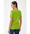 Зелена памучна дамска блуза Mimi-1 снимка