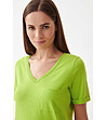 Зелена памучна дамска блуза Mimi-2 снимка
