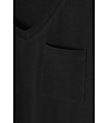 Черна памучна дамска блуза Mimi-4 снимка
