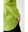 Дамска ленена зелена риза Goniko-4 снимка
