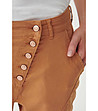 Дамски панталон в цвят камел Figa-2 снимка