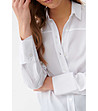 Бяла дамска риза Precja-4 снимка