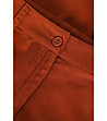Дамски памучен панталон в цвят керемида Misati-3 снимка