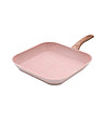 Розов грил тиган с незалепващо покритие Stone Rose 28 см-1 снимка