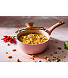 Розова касерола с незалепващо покритие Stone Rose 18 см-2 снимка