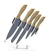 Комплект кухненски ножове в бежово с поставка Pierre Gourmet-2 снимка