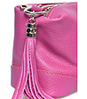 Дамска чанта с презрамка в розово Keila-2 снимка
