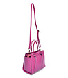 Розова дамска чанта от естествена кожа Lavoni-2 снимка
