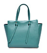 Зелена дамска чанта от естествена кожа Lavoni-0 снимка