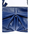 Малка дамска чанта от естествена кожа Veronica в син цвят-2 снимка