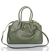 Дамска кожена чанта в зелено Ridona-1 снимка